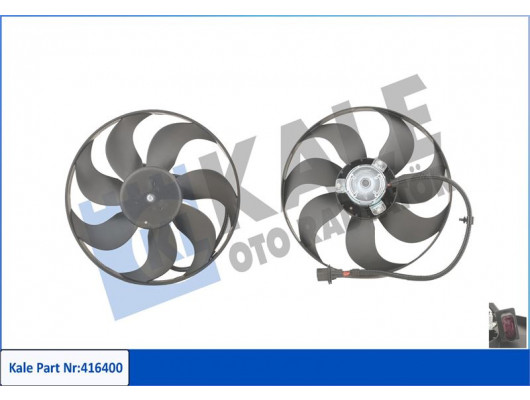 FAN MOTORU DAVLUMBAZLI GOLF IV-BORA 99-01 LEON-OCTAVIA-FABIA 1.6-1.8-1.8T-1.9TDI-2.0 150-80W-345mm