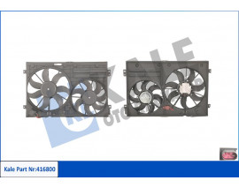 FAN MOTORU DAVLUMBAZLI KOMPLE CADDY 3-GOLF 5-6-JETTA 3-4-PASSAT-SCIROCCO-TOURAN 300-200W-360-295mm