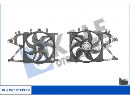 FAN MOTORU DAVLUMBAZLI OPEL COMBO-CORSA C 160W-360mm
