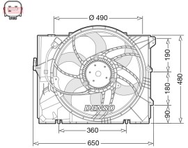 FAN. RADİATOR BMW 1 E81. E87 03-12