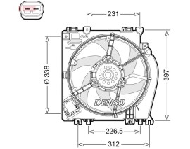 FAN. RADİATOR NISSAN MICRA III K12 03-10