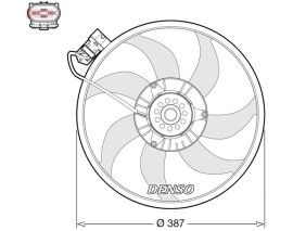 FAN. RADİATOR OPEL COMBO C 01-