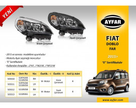 FAR SAĞ KROM ÇERÇEVELİ FIAT DOBLO 15