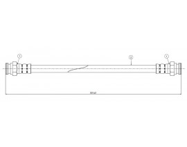 FREM HORTUMU PEUGEOT 406 8B 08/95-01/05-PEUGEOT 406 BREAK 8E/F 10/96-10/04-PEUGEOT 406 COUPE 8C