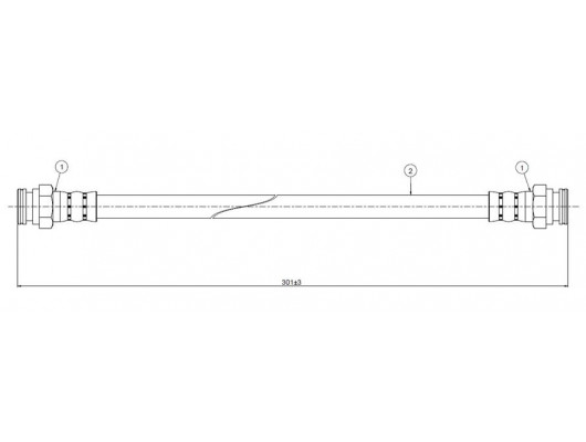 FREM HORTUMU PEUGEOT 406 8B 08/95-01/05-PEUGEOT 406 BREAK 8E/F 10/96-10/04-PEUGEOT 406 COUPE 8C