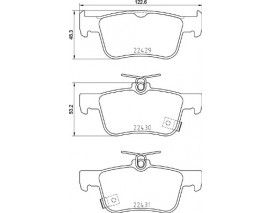 FREN BALATA ARKA HONDA CIVIC 2017 1.5 VTEC /1.6 i-DTEC FK-1.6 i-VTEC FC5-2019 1.6 i-VTEC