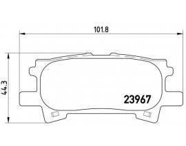 FREN BALATA ARKA LEXUS RX 03-08