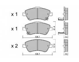 FREN BALATA DİSK ÖN COROLLA AURIS 1.4 DIZEL 2007-2012