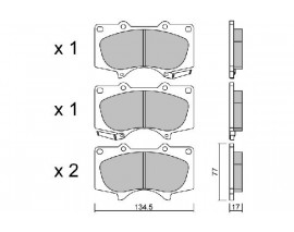 FREN BALATA DİSK ÖN HILUX 3.0D 2009-2015 2.4D-2.8D 2015