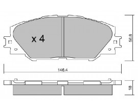 FREN BALATA DİSK ÖN RAV-4 2006