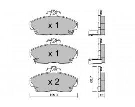 FREN BALATA ÖN CIVIC 2001-2007 /EUR CIVIC 1996-2000
