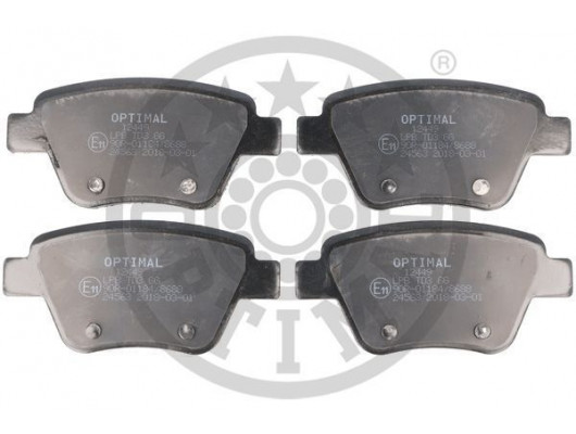 FREN BALATA SETİ. DİSKLİ FREN ARKA A1 8X1 8XK A1 SPORTBACK 8XA 8XF A3 8P1 A3 CONVERTİBLE 8P7 A3 SPORTBACK 8PA ALTEA 5P1 ALTEA XL 5P5 5P8 LEON 1P1 SKODA OCTAVIA II 1Z3 OCTAVIA II COMB