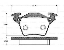 FREN BALATA SETİ. DİSKLİ FREN ÖN RENAULT MEGANE IV GRAND COUPE MEGANE IV GRANDTOUR K9A-M-N MEGANE IV HATCHBACK B9A-M-N