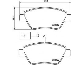 FREN BALATASI ALFA ROMEO MITO 955 08/08-10/18-CITRO N NEMO MPV 04/09- -FIAT 500 312 07/07- -FIAT