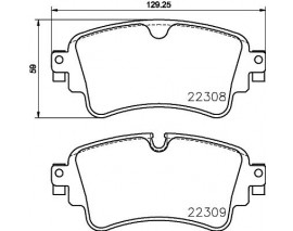 FREN BALATASI ARKA 300 12 AUDI A4 16- A5 17- DISK 330 22 AUDI Q5 17-