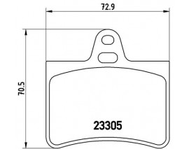 FREN BALATASI ARKA 597369 WVA 23305 CITROEN C5 2.0I 16V 2.2HDI 3.0