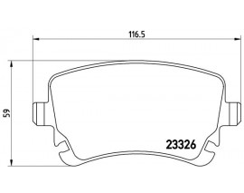 FREN BALATASI ARKA AUDI A6 05-11 A8 04-10
