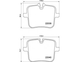 FREN BALATASI ARKA BMW 7G11-G12-8G14-G15-G16-X5 G05-X6 G06-X7 G07