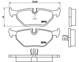 FREN BALATASI ARKA BMW E32 E34 E36