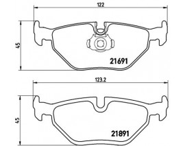 FREN BALATASI ARKA BMW E39 5 SERI 1996-2003