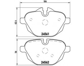 FREN BALATASI ARKA BMW F10-25 G11-30 2456101