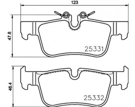 FREN BALATASI ARKA BMW F40-F45-F46-F48 ARKA MINI F54-F60