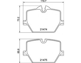 FREN BALATASI ARKA BMW G20 G80 G28 G21 G81 18 Z4 ROADSTER G29 18 M Performance