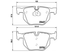FREN BALATASI ARKA BMW X5 3.0D 3.0SI E70 07- /E70-E71-F15-F16