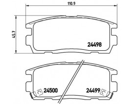 FREN BALATASI ARKA - CHEVROLET CAPTIVA 07 12/OPEL ANTARA 07 12