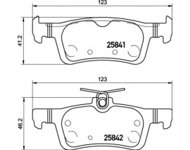 FREN BALATASI ARKA FORD FIESTA 17-