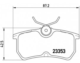 FREN BALATASI ARKA FORD FOCUS 98-