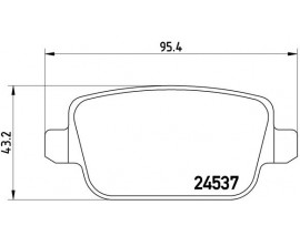 FREN BALATASI ARKA FORD MONDEO IV- S-MAX 2.0TDCI 07- VOLVO S80 II - V70 II 2.0-2.0T 07-