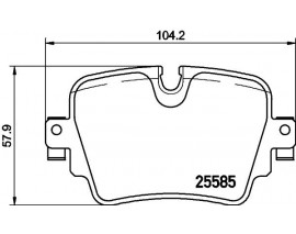 FREN BALATASI ARKA JAGUAR F-TYPE 3.0 5.0 12- XJ 2.0 3.0 3.0D 5.0 09- Low-Met