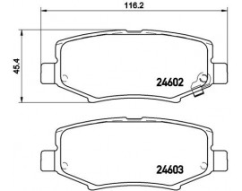FREN BALATASI ARKA JEEP CHEROKEE 07-/DODGE NITRO 2.8CRD.3.7 V6-4.0 06/07-