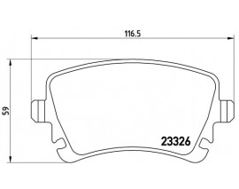 FREN BALATASI ARKA KABLOLU VW TRANSPORTER 03-19