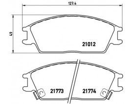 FREN BALATASI ARKA - KIA CERATO 04-10 HYUNDAI ELANTRA 05- NISSAN MAXIMA III Low-Met