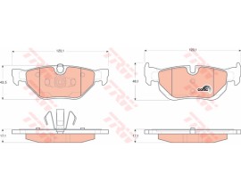 FREN BALATASI ARKA KULAKLI BMW E87 E90 E84