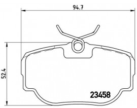 FREN BALATASI ARKA LANDROVER DISCOVERY II 4.0 V8 4 4 98-02-RANGE ROVER II 2.5 TD 4 4 94-02