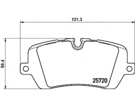 FREN BALATASI ARKA LANDROVER RANGE ROVER IV 5.0 V8 3.0TD 12-/RANGE ROVER SPORT 3.0TD 4 4 13-