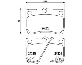 FREN BALATASI ARKA LEXUS GS 250 300 460 05-12