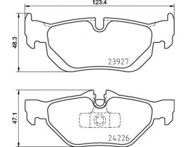 FREN BALATASI ARKA LOW-MET BMW