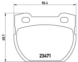 FREN BALATASI ARKA LOW-MET LAND ROVER