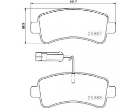 FREN BALATASI ARKA LOW-MET PEUGEOT