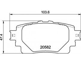 FREN BALATASI ARKA LOW-MET TOYOTA