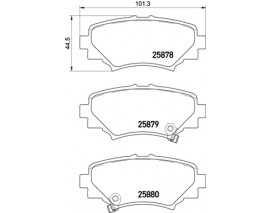 FREN BALATASI ARKA MAZDA 3 2013 Low-Met