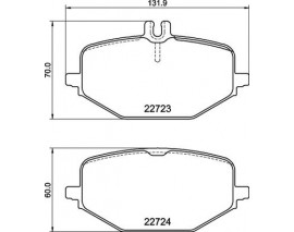 FREN BALATASI ARKA MERCEDES GLE-CLASS V167 18 G-CLASS W463 18