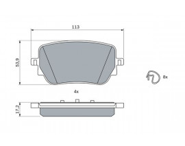FREN BALATASI ARKA MERCEDES W177 V177 W247 C118 X118 H247 X247