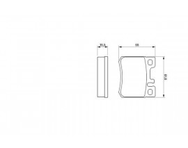 FREN BALATASI ARKA MERCEDES W202 W124
