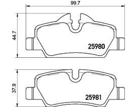 FREN BALATASI ARKA MINI F55-F56-F57 2013