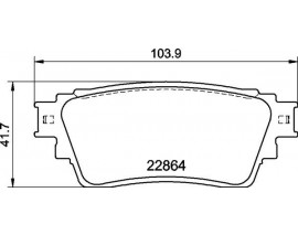 FREN BALATASI ARKA MITSUBISHI ECLIPSE CROSS GK 1.5 T-Mivec 4WD 17-2.2 DiD 4WD 19- Low-Met